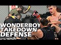 Stephen "Wonderboy" Thompson Teaches TAKEDOWN DEFENSE w/ Houston Jones