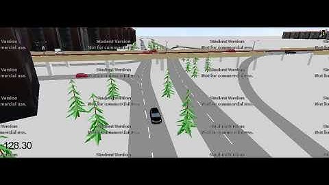 Traffic Simulation by PTV Vissim/Vsiwalk