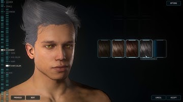 Star Citizen 3.5 PTU character creation Male