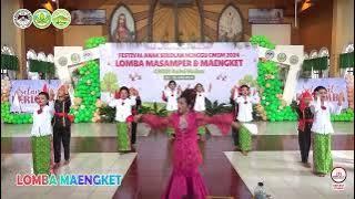 Tarian Maengket Anak Sekolah Minggu Jemaat Gmim Moria Kali. juara 3