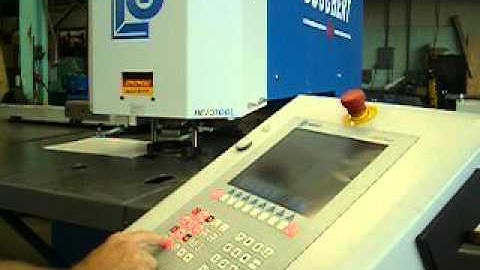 Labels and nameplates on a Boschert CNC Punching Machine