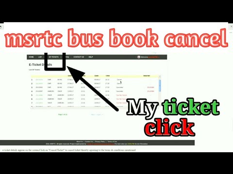 MSRTC bus book cancel|bus online ticket cancellation