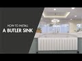 Turner hastings butler sink installation