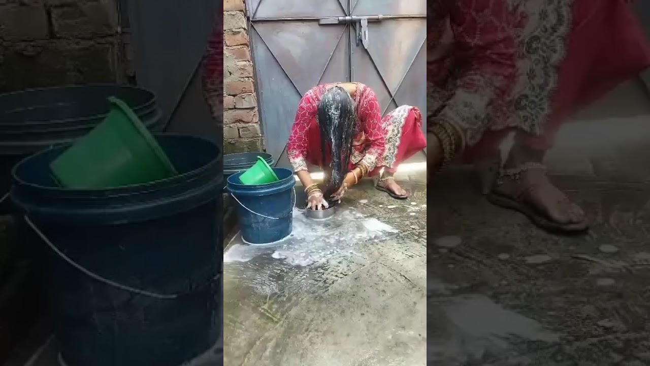Shampoo hair wash #hairwash #viral #viralvideo #video #viralshorts #hair #haircare 