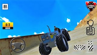 Tractor Stunt Racing Games: Impossible Tracks 3D / Mega Ramp Tractor Stunts - Android Gameplay HD #2 screenshot 2