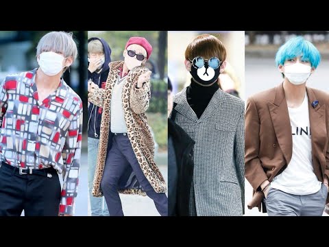 BTS V Fashion Style, Taehyung Airport Fashion