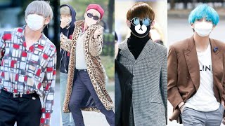 V with his XXL bag in airport and v airport look#v #taehyung #bts #taekook  #btsarmy 