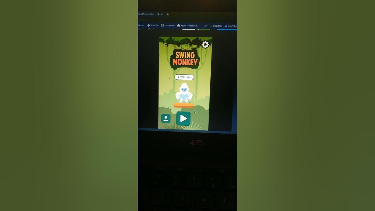 I am playing swing monkey on coolmath YouTube