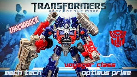 TRANSFORMERS DARK OF THE MOON VOYAGER CLASS MECH TECH OPTIMUS PRIME! THROWBACK VIDEO!