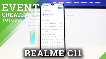 How to Add Event to Calendar in REALME C11 - Event Creation