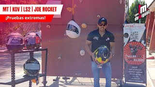 Prueba extrema de cascos | Joe Rocket Rkt8 | LS2 Rapid  | Kov DC | MT Stinger | ¿Cuál es el mejor?