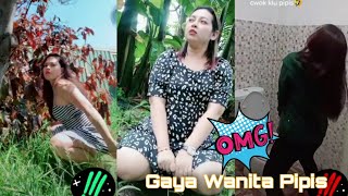 Wanita Pipis di Sembarang Tempat - Kumpulan Tiktok Lucu Pura-Pura Pipis