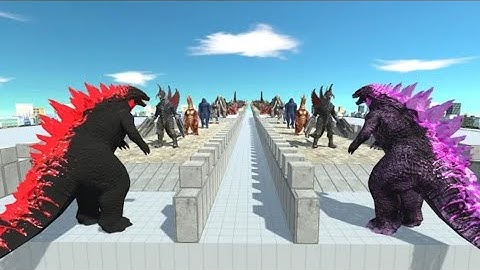 Evolved Godzilla VS Dark Itself Who Is Stronger, Faster, Better - Animal Revolt Battle Simulator !! 