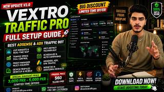 Vextro Traffic Pro Full Setup Guide 🚀 (Big Discount Offer Inside!) | Best AdSense & AdX Traffic Bot screenshot 3