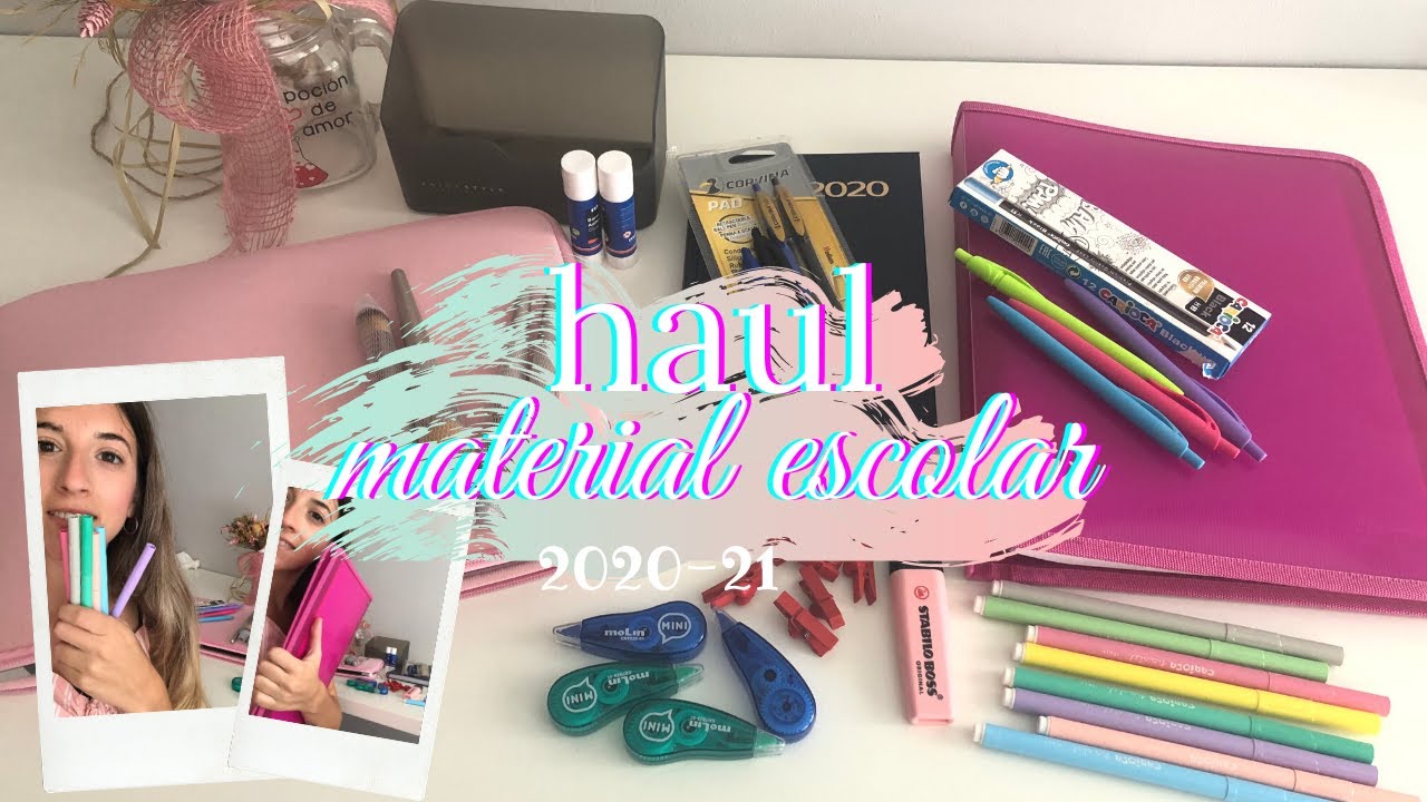 SUPER HAUL MATERIAL ESCOLAR 2020-21 📚 | Amazon, Aliexpress,... | Paula Moon