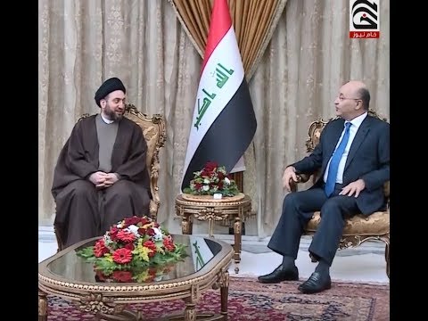 ازمة بين تيار الحكيم وقيادات الحشد ورئيس الجمهورية يتدخل  خام