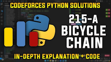 215A | Bicycle Chain | Codeforces Python Solutions | Explanation + Walkthrough