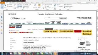Mercedes Benz Common Fault Codes - DHTauto.com