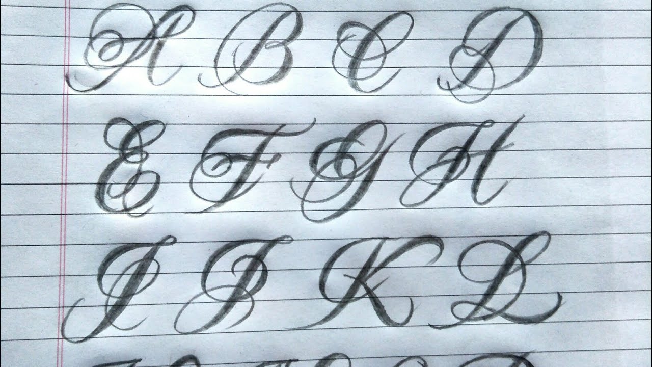 Calligraphy Alphabet Royal Fancy Cursive Letters - pic-shenanigan