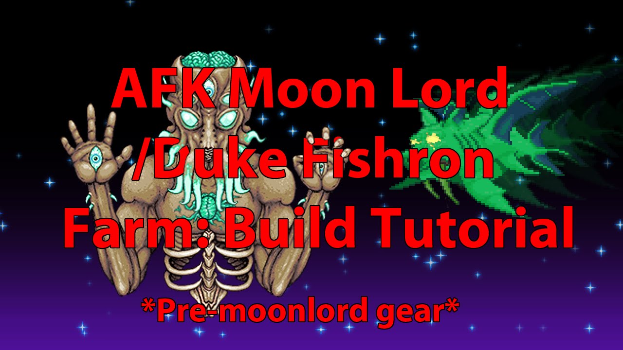 Expert mode AFK Fishron/Moonlord farm | Build Tutorial - YouTube