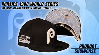 Phillies Icy Blue Bandana Bottom Side Patch Fitted | Philadelphia Phillies Icy Blue Underbrim Fitted