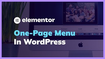 How to Make a One-Page Menu in Elementor & WordPress Theme