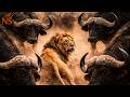 Los LEONES esperaban que huyeran, pero la MANADAdecidió volver.