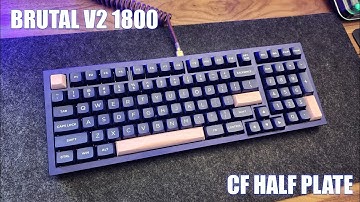 Cannon Keys Brutal V2 1800 Typing Test (CF Half Plate, Cherry Clip-ins, Chocolate Toffee Switches)