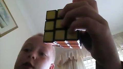 Checkerboard pattern on the rubix kube