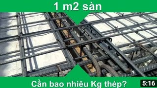 Cách Tính Sắt Sàn .1m2 =Kg Thép CHÍNH XÁC 100% @Thicongxaydung28 Thi công xây dựng