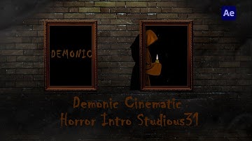 Satanic Cinematic Horror Logo Intro Video After Effects Template - Studious31 Horror Logo Intro