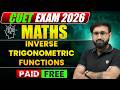 Inverse trigonometric function (Part 2) || CUET 2026 || Maths