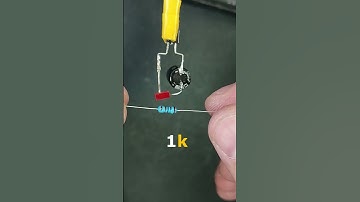 Simple blinking LED circuit with BC 547 - Strobe light