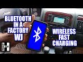 Factory wj head unit gets bluetooth and wireless fast charging