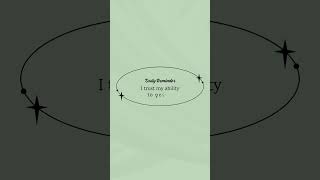 I Trust My Ability To Perform