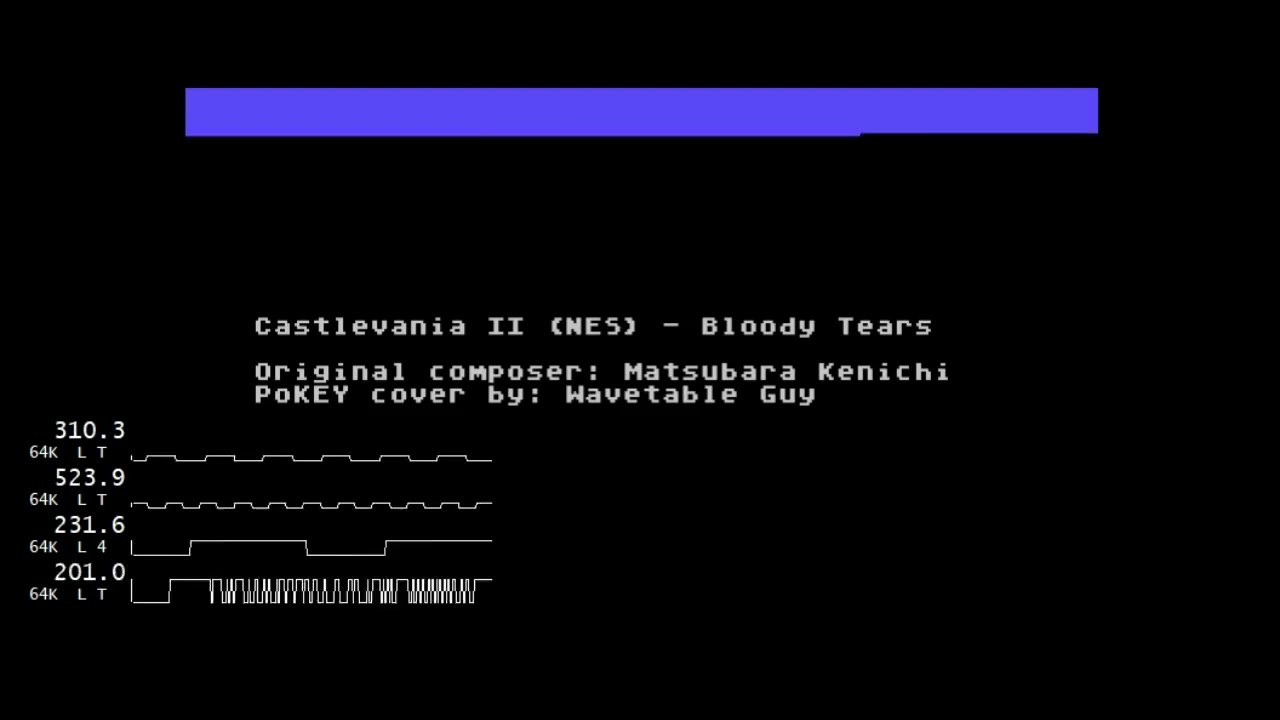 Castlevania II - Bloody Tears (Atari PoKEY Cover)