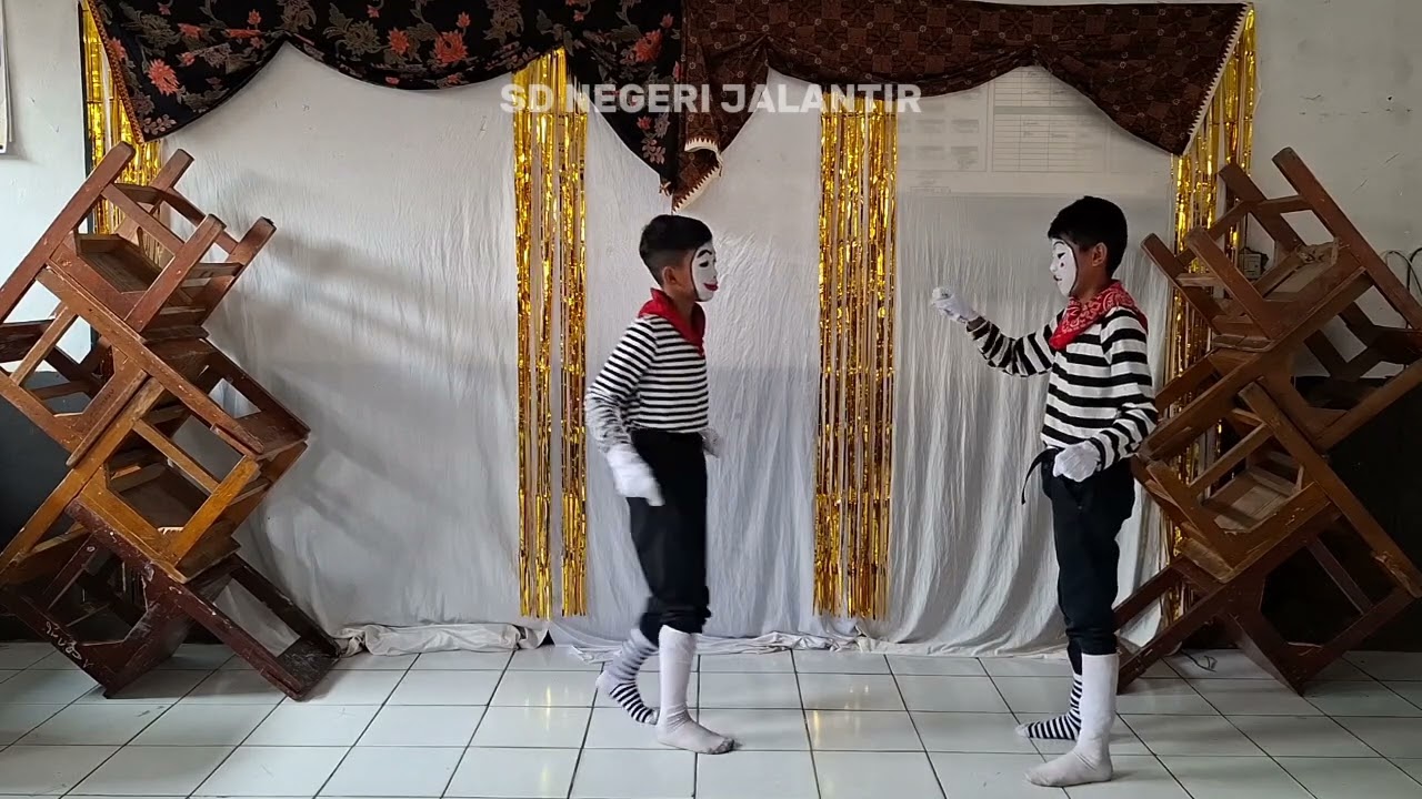 FLS3N 2025 | SD NEGERI JALANTIR | PANTOMIM | ELZACKY DAN REGGA | 7 Kebiasaan anak Indonesia Hebat