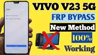 VIVO V23 5G FRP BYPASS NEW METHOD || Vivo V23 Pro 5G Google Accound Remove Without Pc Easy Trick ||