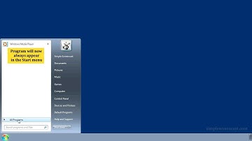 How to pin a program to the Start menu in Windows 7