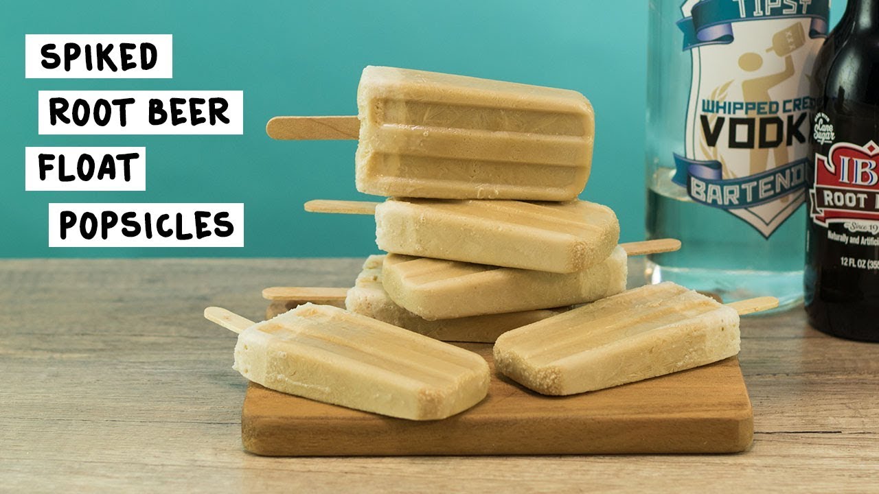 Spiked Root Beer Float Popsicles YouTube