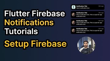 Part-1 Flutter Firebase Setup Easy & Quick || Flutter Firebase Notifications Tutorials In Hindi/Urdu