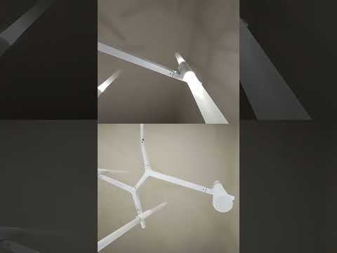 Біла сучасна люстра на 6 ламп "Bulb"  (56-LPR189-6 WH), видео 1