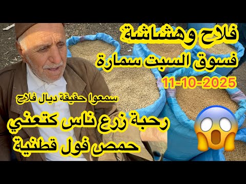 سمعوا حقيقة ديال فلاح وهشاشة فرحبة زرع قمح شعير حمص فول قطنية فسوق سبت سمارة 11 10 2025