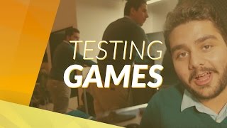 Testing NEW games at first game developers expo from Belgium DAE