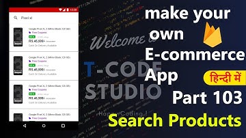 How to make an e-commerce android app?(Part-103)| Search for Product | Hindi Tutorial 2019