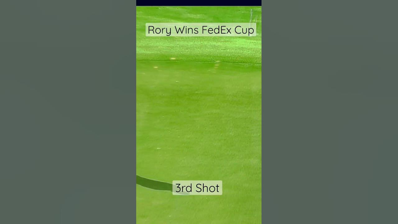 Rory Mcilroy Wins The FedEx Cup 18th Hole rorymcilroytourfedexcup