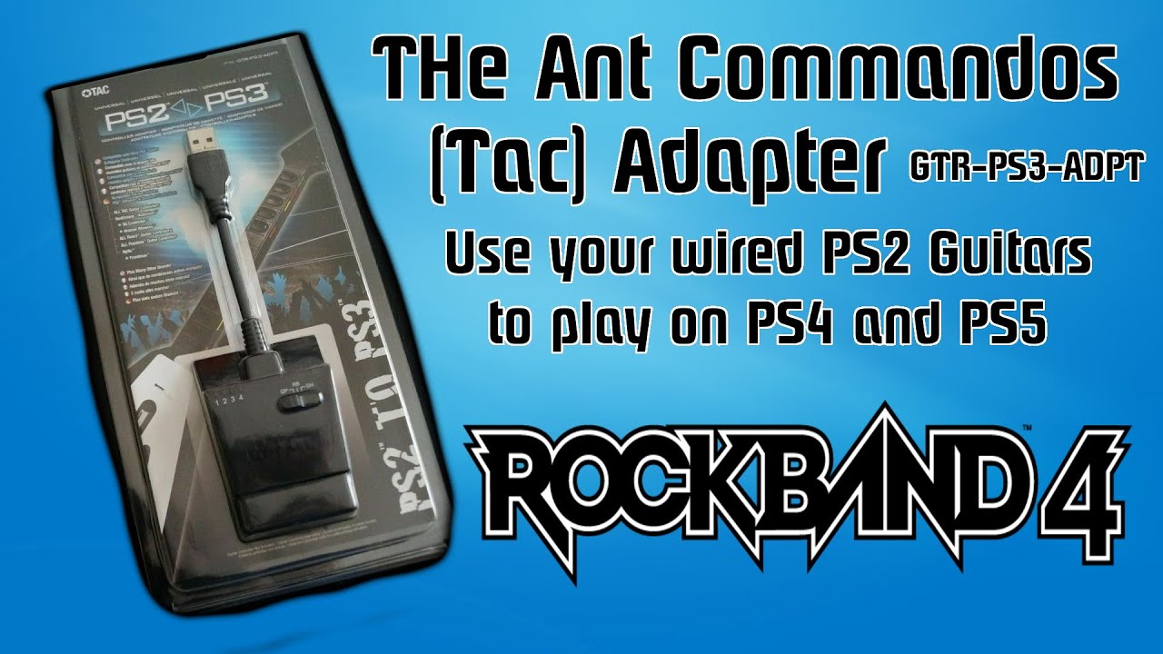 Use your PS2 Guitars on PS4/PS5! Wired TAC Adapter GTRPS3ADPT YouTube