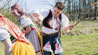 Crazy Whip and Wet Girls on Easter Monday in Slovakia