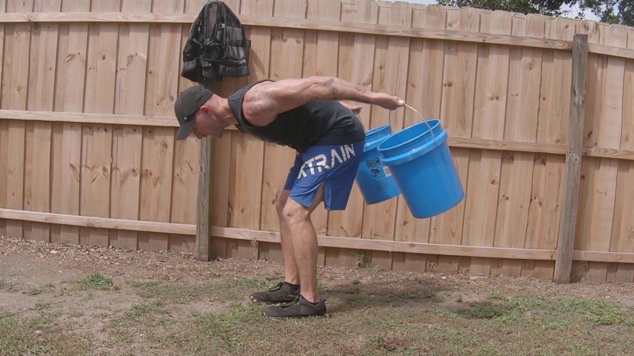 Water Bucket Arm Workout YouTube