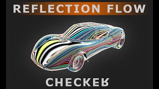 Automotive reflection flow checker in Blender 2.8
